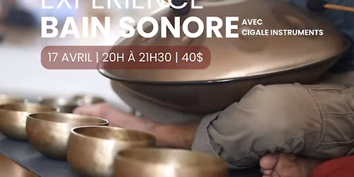 Bain sonore avec Cigale Instruments