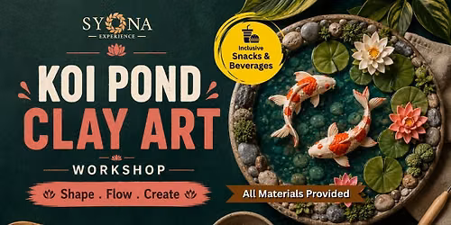 Koi Pond Clay Art