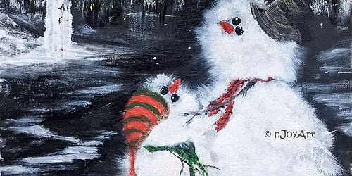 nJoyArt PAINT & SIP - Manor Farm, Catthorpe - Snow People