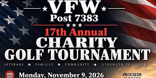 VFW Post 7383 Annual Charity Golf Tournament