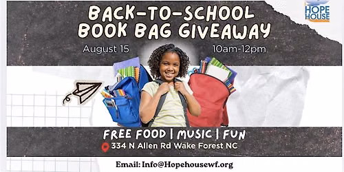 Back-to-School Book Bag Giveaway 2026