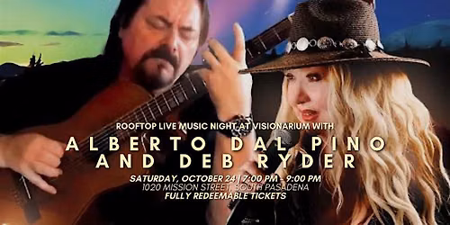 Rooftop Live Music Night with Alberto Dal Pino & Deb Ryder