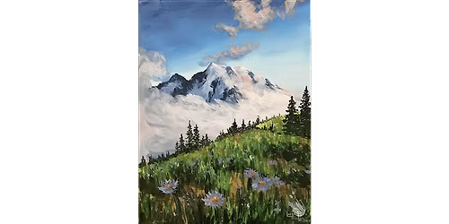 Picking Wild Flowers in the Mountains - Paint and Sip in Denver | Classpop!\u2122
