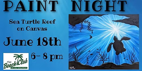 Sea Turtle Reef Paint Night
