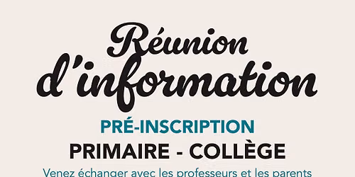 R\u00e9union d'information - P\u00e9dagogie Steiner - Strasbourg