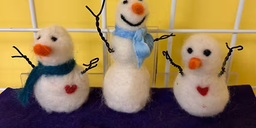 Needle felt snow person class