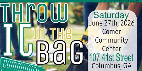 Throw it in the bag: Community Clean Up