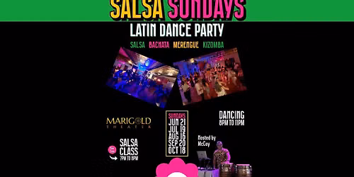 Salsa Sundays - Latin Dance Party @ Marigold Theatre