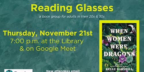 Reading Glasses- 20's & 30's Book Club