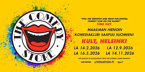 The Comedy Store (UK), KULT, Helsinki 16.5.2026