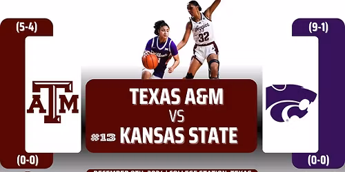 Kansas State Wildcats Women's Basketball vs. Texas A&M Aggies