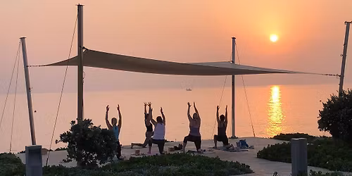 Christmas Beach Yoga 