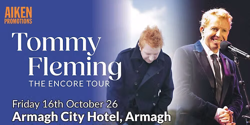 Tommy Fleming Live at Armagh City Hotel 16 October 2026