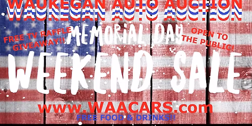 Memorial Day Weekend Sales Event