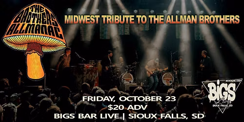 THE BROTHERS ALLMANAC (Allman Brothers Tribute) at Bigs Bar Live