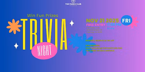 Trivia Night - FREE