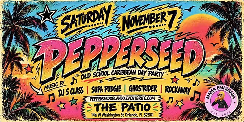 Pepperseed - A 90s and Early 00s Caribbean Day Party