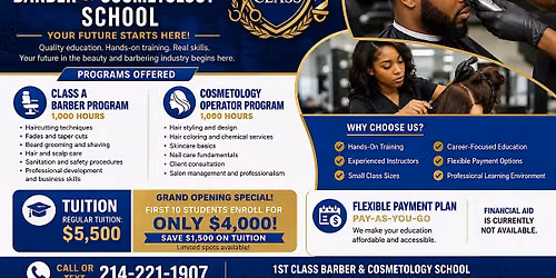 Class A Barber School Program