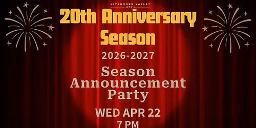 20th Anniversary Season Announcement Party