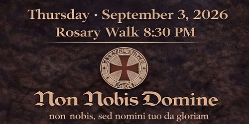 8th of Novena Rosary Walk