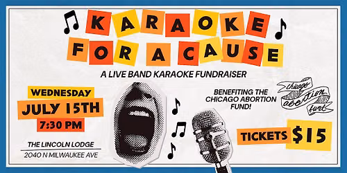 Karaoke for a Cause: A Live Band Karaoke Fundraiser
