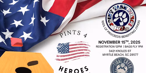 Pints 4 Heroes Cornhole Tournament