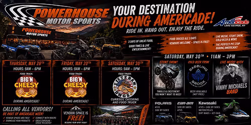 \ud83d\udd25 AMERICADE WEEK IS COMING TO POWERHOUSE MOTORSPORTS! \ud83d\udd25