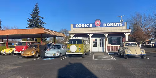 November Cars and Coffee with Thanksgiving meals delivery cruise