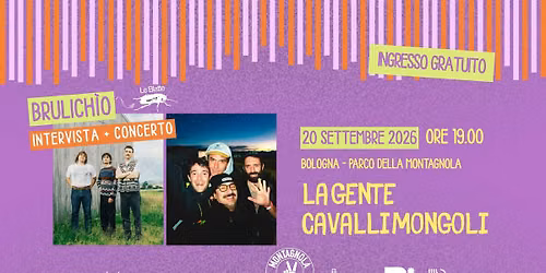 BRULICHIO w\/ LE BLATTE con LA GENTE e CAVALLI MONGOLI @ Montagnola Republic