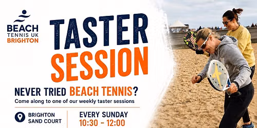 Weekly Beginner Taster Session \u2013 Beach Tennis Brighton