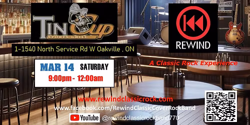 REWIND at Tin Cup in Oakville