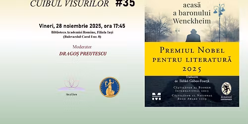 Clubul de carte \u201eCuibul visurilor\u201d (#35) - \u201e\u00centoarcerea acas\u0103 a baronului\u201d de L\u00e1szl\u00f3 Krasznahorkai