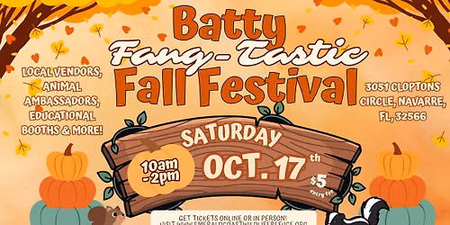 Batty Fangtastic Fall Festival at Emerald Coast Wildlife Refuge