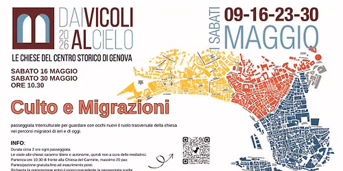 DAI VICOLI AL CIELO- CULTO E MIGRAZIONI passeggiata interculturale Migrantour