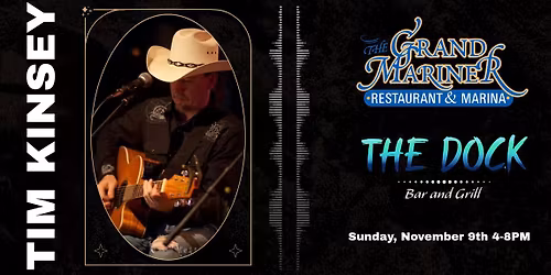 LIVE MUSIC w\/ Tim Kinsey @ THE DOCK Bar & Grill