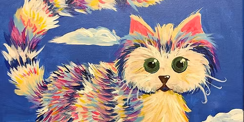 Paint and Sip: Cat on a Wire