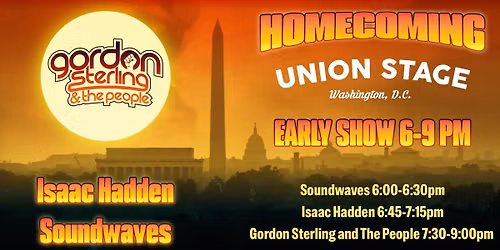 Homecoming: Gordon Sterling & The People w\/ Isaac Hadden, Soundwaves