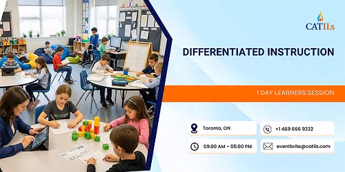 Differentiated Instruction: 1 Day Learners Session in Toronto