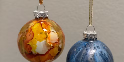 Creative Ornaments with Alcohol Inks Art Class 