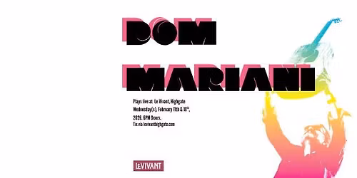 Dom Mariani plays live at Le Vivant