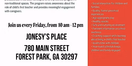 United Way of Greater Atlanta's Learning Spaces, Clayton County @ Jonesy's