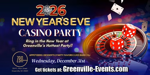 New Year's Eve Party 2026, Casino Night at Zen