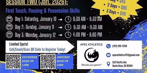 Apex  Performance Soccer Clinics