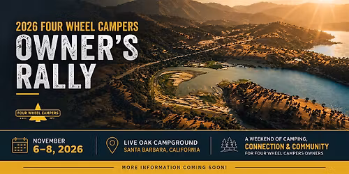2026 Four Wheel Campers Owner\u2019s Rally \u2013 Santa Barbara, CA