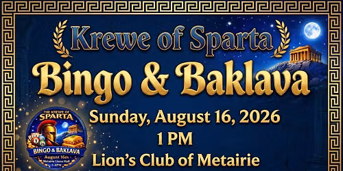 Bingo and Baklava! 