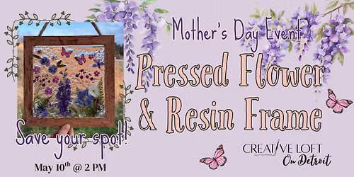 Mother's Day Pressed Flower & Resin Frame