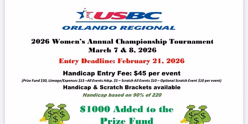 Orlando Regional USBC Women\u2019s Annual City Tournament
