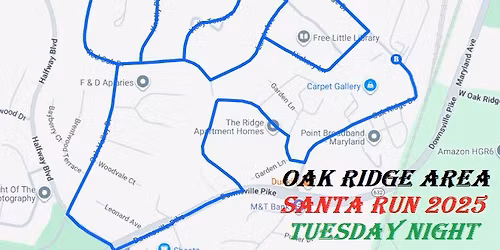 2025 OAK RIDGE SANTA RUN