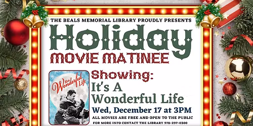 Holiday Movie Matinee: It\u2019s a Wonderful Life