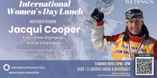 International Women\u2019s Day at The Benson